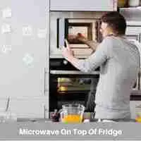 Microwave on Top Of Fridge