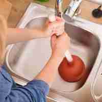 Use a Plunger for uncloging the sink drain