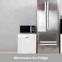 Microwave On Fridge