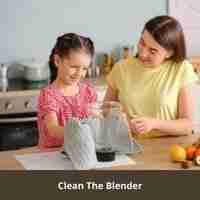 clean the blender