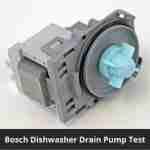 Bosch dishwasher drain pump test