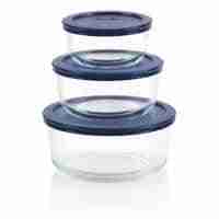 Pyrex Circular Glass Storage Container Set