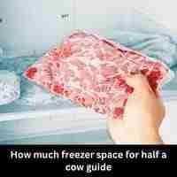 How much freezer space for half a cow 2023 guide