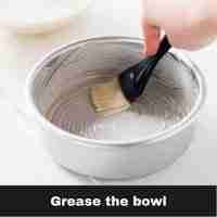Grease the bowl