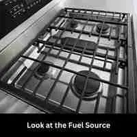 Look at the fuel source of oven