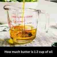 How much butter is 1 2 cup of oil 2023