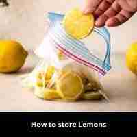 How to store Lemons 2023