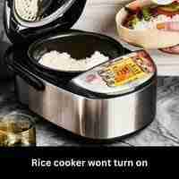 Rice cooker wont turn on 2023